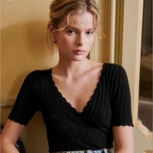 Sezane Chloe Jumper in Black